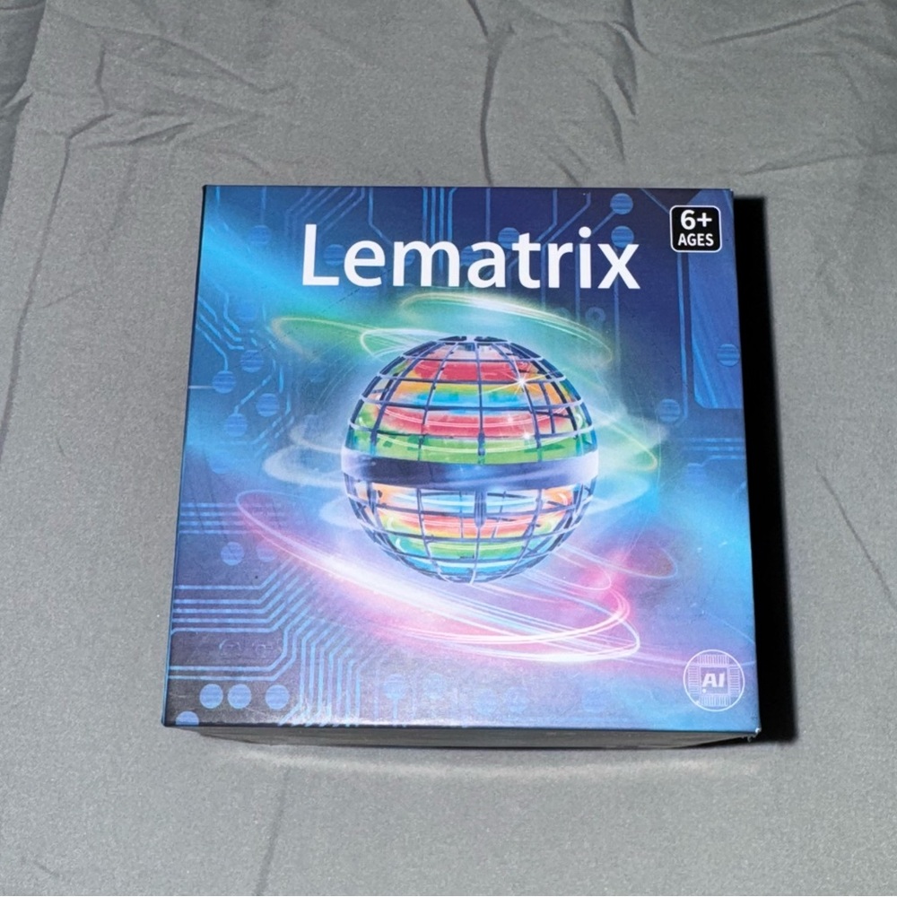 Lematrix, in box, flying orb ball, pink